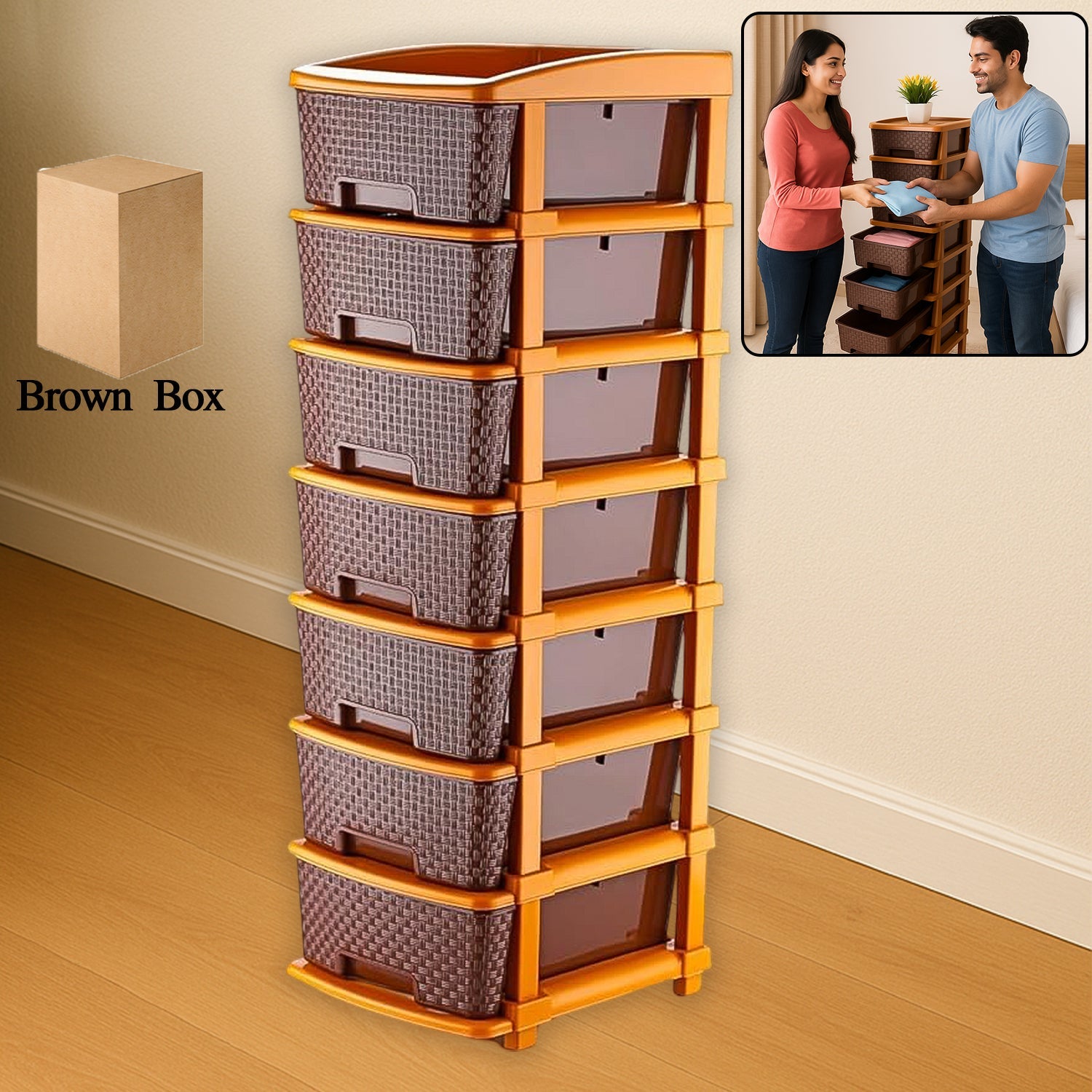 7-Layer Multipurpose Plastic Storage Drawer Organizer 7-Layer Multipurpose Plastic Storage Drawer Organizer